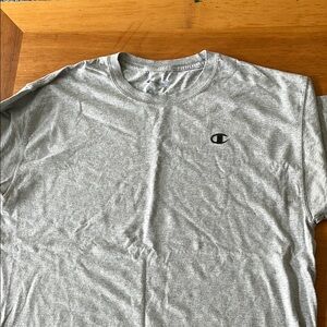 Champion Gray Short Sleeve Tee Classic Crew Neck